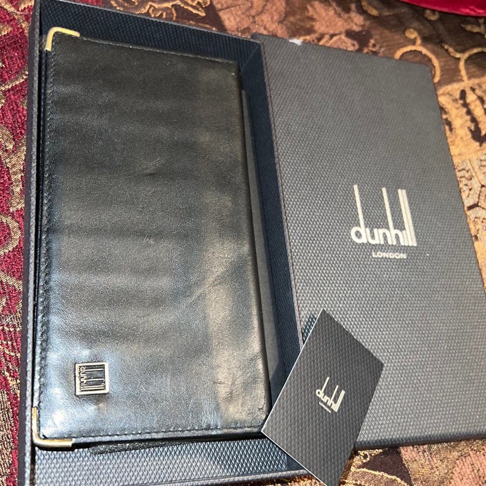 Authentic Dunhill unisex long wallet